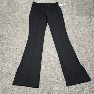 Peach Black Astrid split‎ Flare leggings NWT